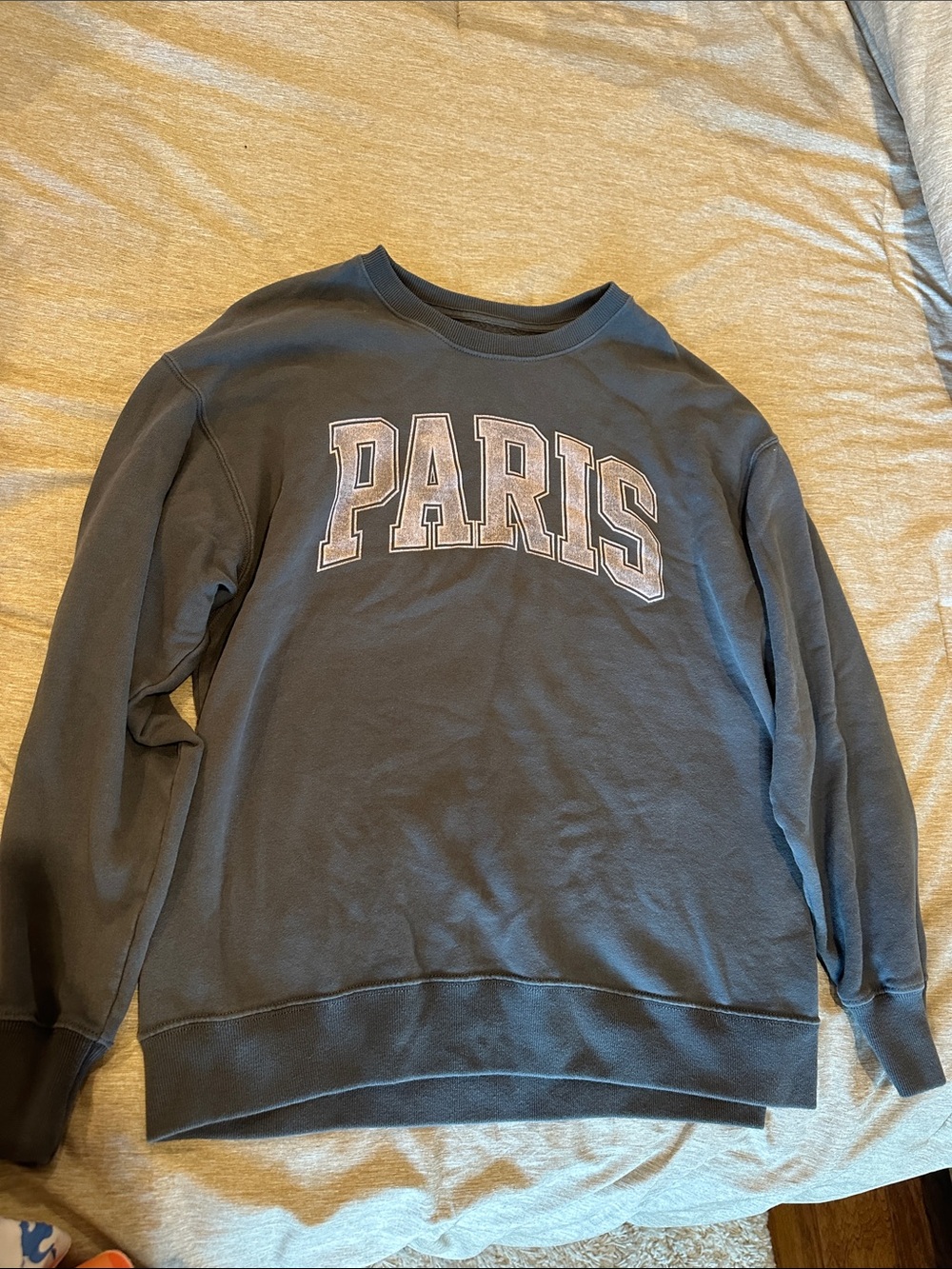 Hollister Dark Gray Paris Crewneck Sweatshirt